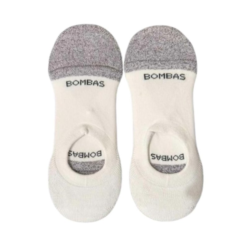 BOMBAS 2 PACK Bombas Womens Cushioned No Show Socks,(White,Medium) - Image 1